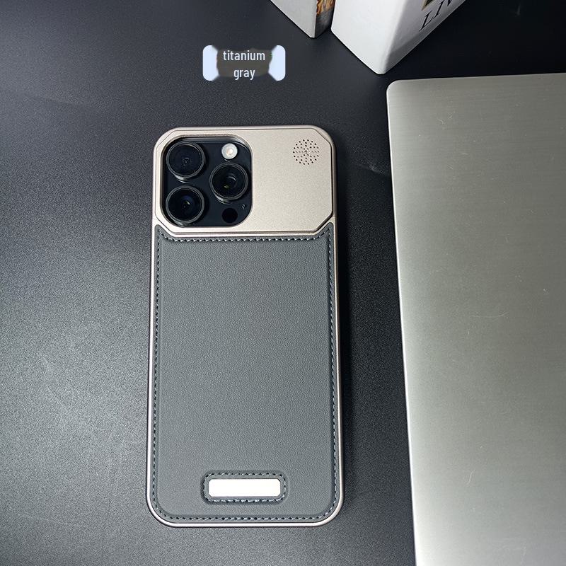 Apple iPhone 15 Pro Max Leather Aromatherapy Frameless Anti-Fall Protective Case
