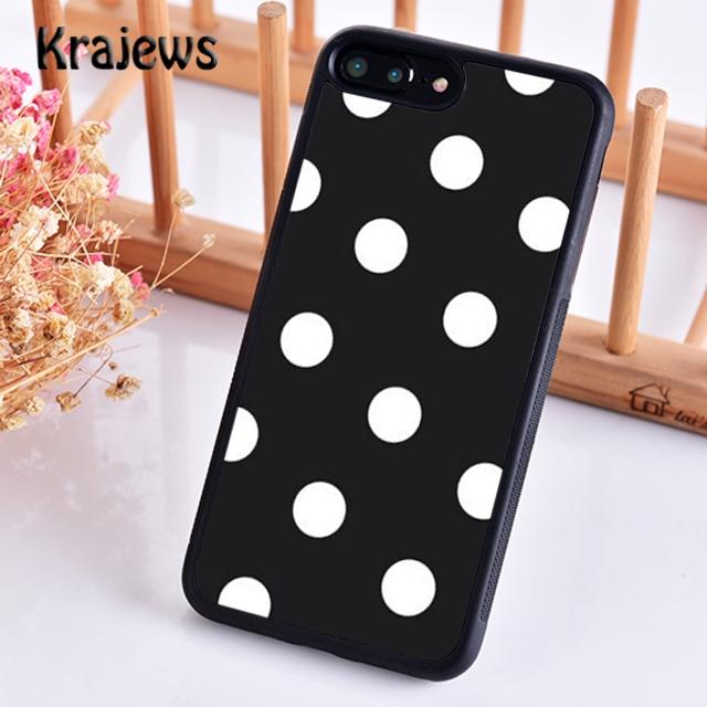 Krajews Cute Polka Dots Spot Pattern Phone Case Cover For iPhone 16 15 SE2020 14 6 7 8 plus 11 12 13 pro max coque Fundas