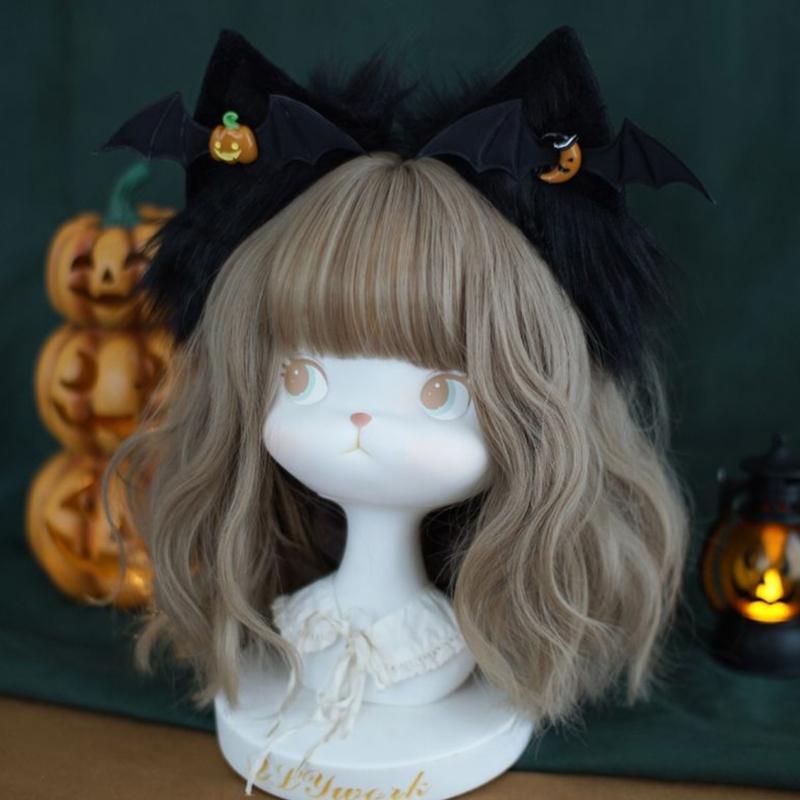 Cute Cat Ear Hair Clips Animal Foxes Fur Headpiece Halloween Animes Cosplay Headpieces Women Headwear Hair Accessories