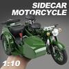 1:10 Modèles de Moto Side-car Jouets Alliage Moulé sous Pression Miniature Xf250 Motos Vintage Direction Roue Avant Motos Éducatives