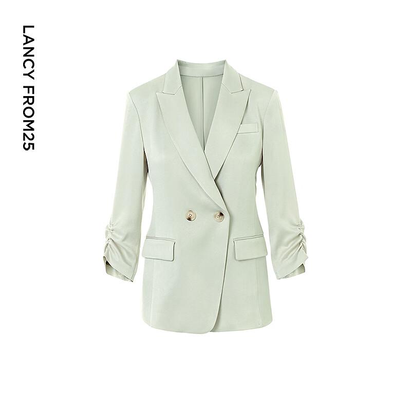 Langzi Basic Wardrobe Acetate Blazer