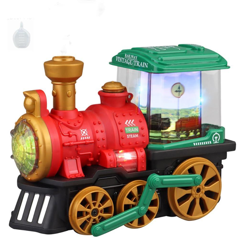 

Simulation Steam Spray Train Toy Vintage Locomotive Steam Train Toy Rail Train Toys Children s Toy красный