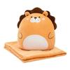 Cartoon Animal Two-in-One Pillow Blanket – Multifunctional Quilt for Home & Office, Customizable with Logo