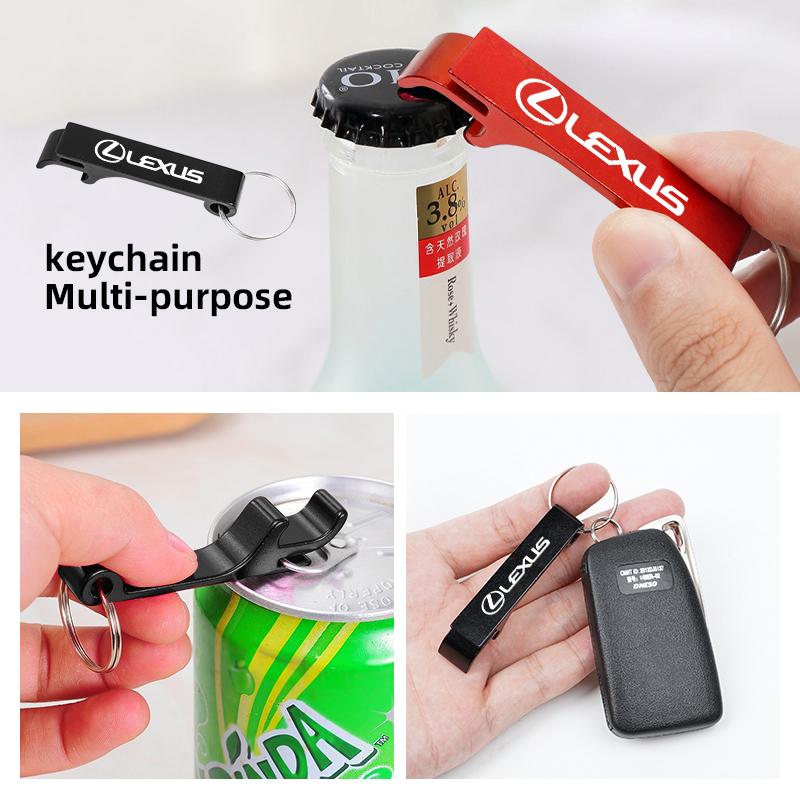 Car Bottle Opener Keychain Multifunctional Keyring Gift For Lexus F SPORT RX300 IS200 IS250 ES350 Ct200h UX250h NX300h RX350 LS