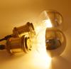 KY LEE LED Filament Glühbirnen, G80 Sockel, 2700K Warmweiß, 8W (60W Glühbirnenäquivalent), Stilvoll, Umgebungsbeleuchtung, Halbverchromt, für Zuhause