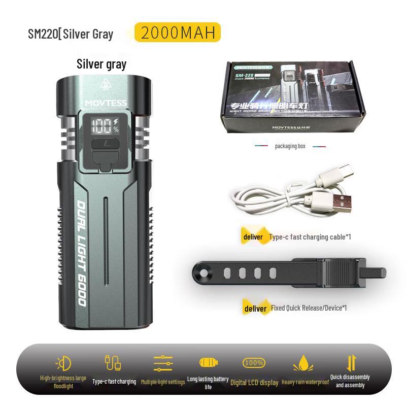 UOSU Upgraded Rechargeable Bike Headlight