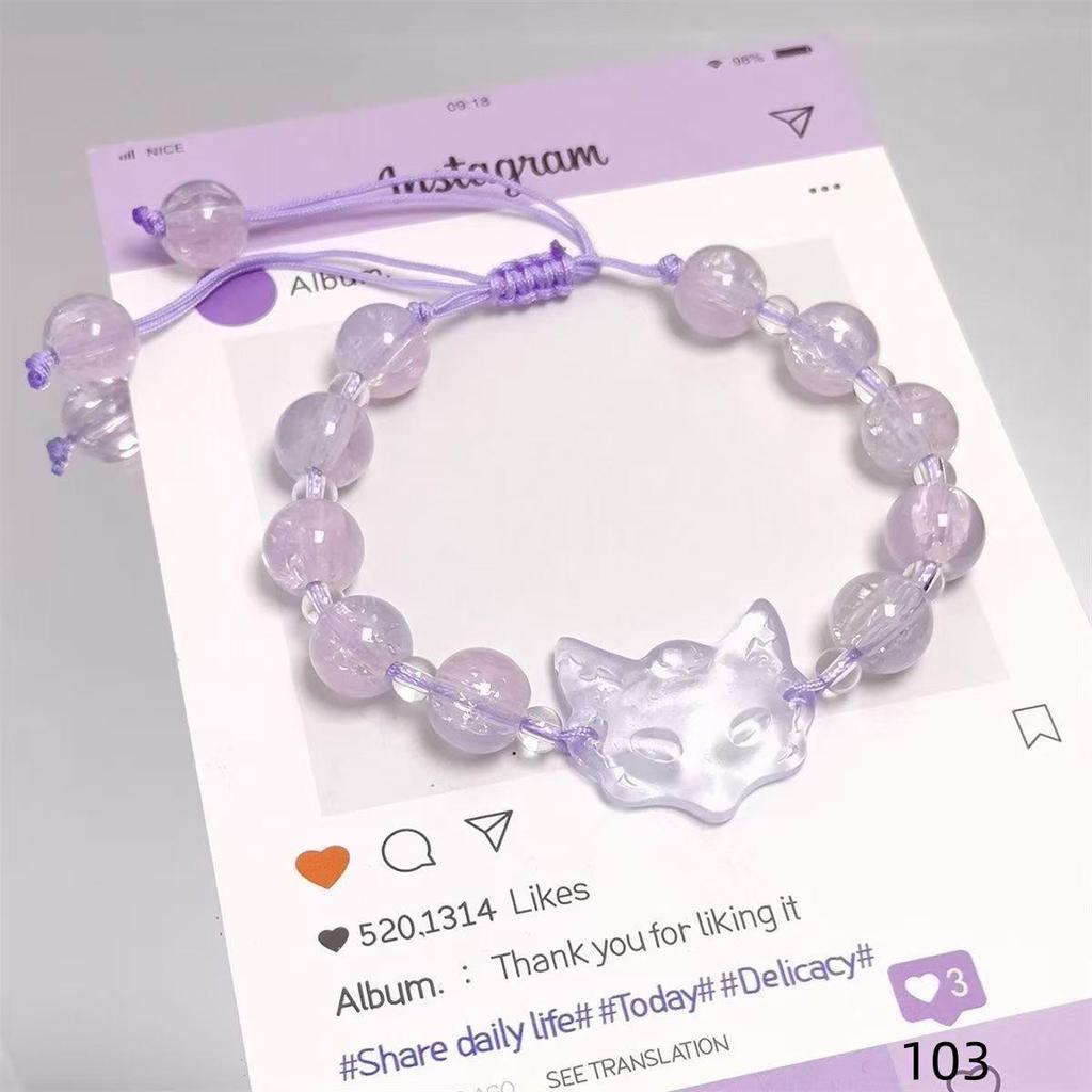 Mori Style Mermaid Crystal Bracelet - Sweet, Versatile Design for Women, Students, and Best Friends.