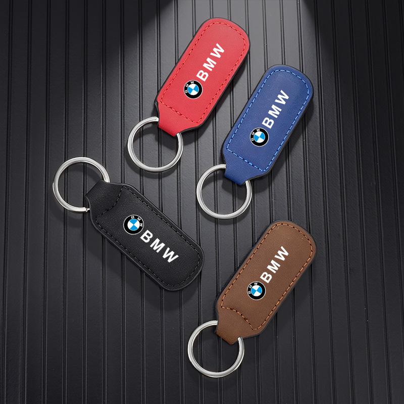 Leather Car Keychain Keyring Anti-Loss Key Holder Gift For BMW 1 2 3 4 5 7 Series X1 X3 X4 X5 X6 X7 F10 F20 F30 G20 G30 F15 F16 cyfp80