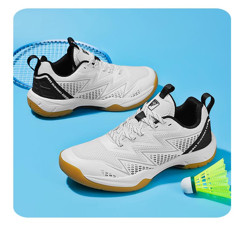 Profesionální badmintonové boty pro muže ženy Vysoká kvalita Protiskluzové Sportovní tenisové tenisky do posilovny zápasy Velká velikost