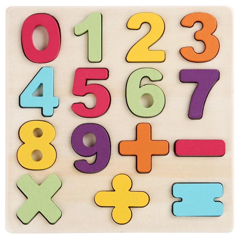 Wooden Montessori Number And Letter Puzzle For Early Childhood Learning And Cognitive Development