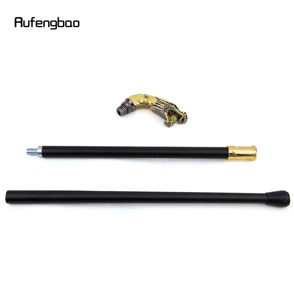 Mâner Dragon Negru Auriu Baston de lux Party Fashion Elegant Baston Decorativ Cospaly Buton Baston Crosier 90cm