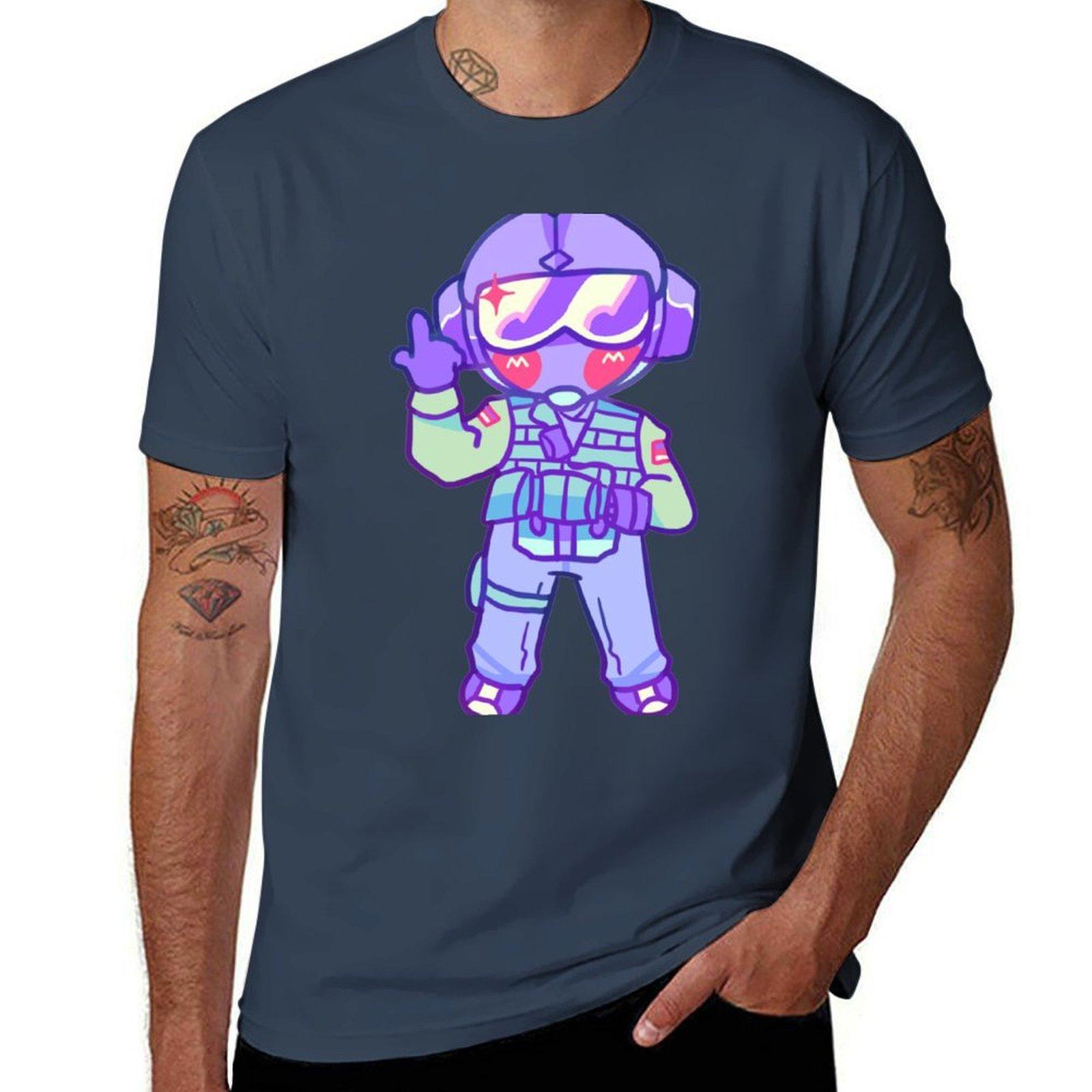 Pastel Jger (No Boom Background) Tshirt Plus Size Basic Short Sleeve Top S