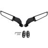 2PCS Modified Motorcycle Rearview Mirrors Wind Wing Adjustable Rotating Side Mirrors for Most Motorcycle Sports
