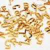 3/4 Inch Letters for Felt Letter Boards, 294 Pieces Including Characters, Numbers & Symbols for Changeable Plastic Message Boards (Gold)