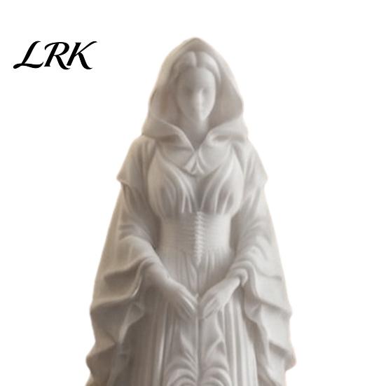 Creative Witch Figurine 3D Printed Statue, European Style Mysterious with Fine Elegant Sculpture Texture & Stable Base, Compact Desktop Ornament