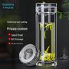 Shui Yisheng Double-Layer Anti-Scald Glass Tea Cup Gift Set