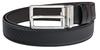 [Dunhill] Men's Belt, 3cm Wide, Reversible, Round Faceted Buckle, Chassis, Black X Brown, 24R4T21RR001 [Used]