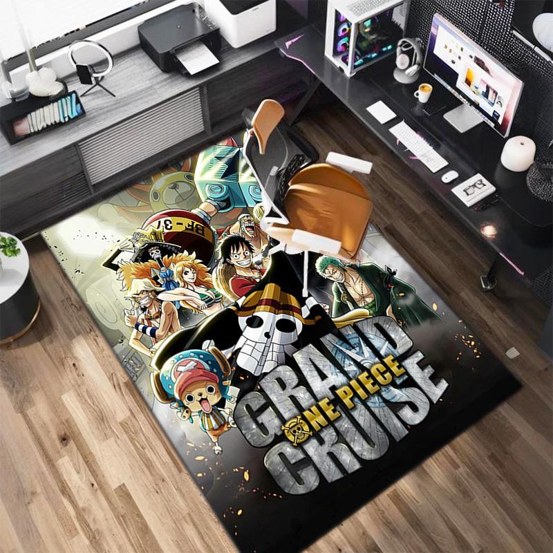 Starring the Japanese Cartoon ONE PIECE Monkey D. Luffy Carpet Is Suitable for Living Room and Bedroom Doormats Office Balcony Decorative Carpet V20