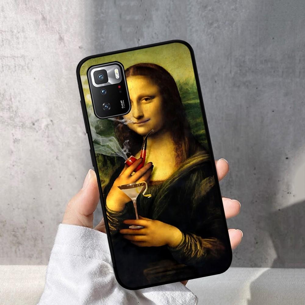 

Mona Lisa Phone Case For Redmi Note 4 X 5 A 6 7 8 T 9 9S 10 11 11S 11Epro Poco M3 Pro Redmi Note 7