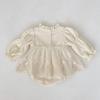 SLINX Lace Floral Ruffled Perfect for and Sizes and Cute and Perfect for Princess QZ2132 Girls' Dress, Print, Sleeves, Weddings, Spring, Autumn,