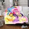 1pc Little Pony Adventure Flannel Blanket,Ultra Soft Warm Plush Throw for Home Bedroom Bed Sofa Cover Camping Picnic gift Y72438