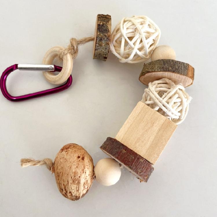 Small Animal Hamster Toy Handwoven Rattan Toy Cluster Pet Grinding Teeth Toy