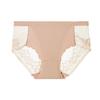 Sexy Lace Underwear for Women Mid Rise Seamless Floral Lace Sheer Briefs Stretchy No Show Hipster Panties