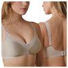 Soft Women's Bra with Tulle, No Wires, and Smooth Cups, Beige Soft Women's Bra with Tulle, No Wires, and Smooth Cups, Beige