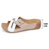 Large size wedge slippers women's new fish mouth thick bottom fashion belt buckle one-word cool slippers