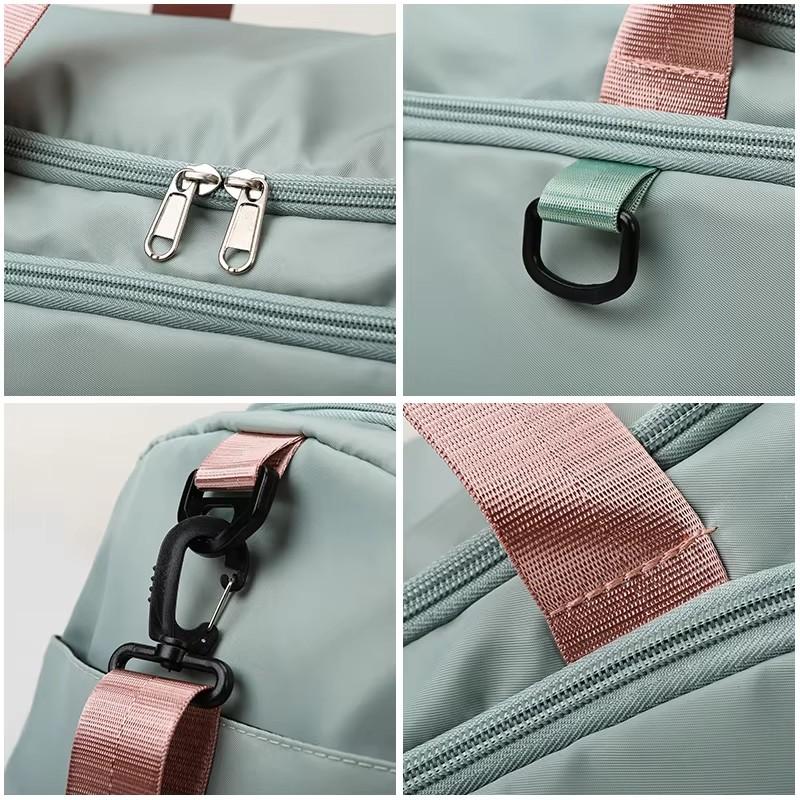 Oxford Waterproof Travel Duffle Bag, Weekender Overnight Gym Bag with Dry Wet Separation, Multi-Functional Sports Handheld Tote