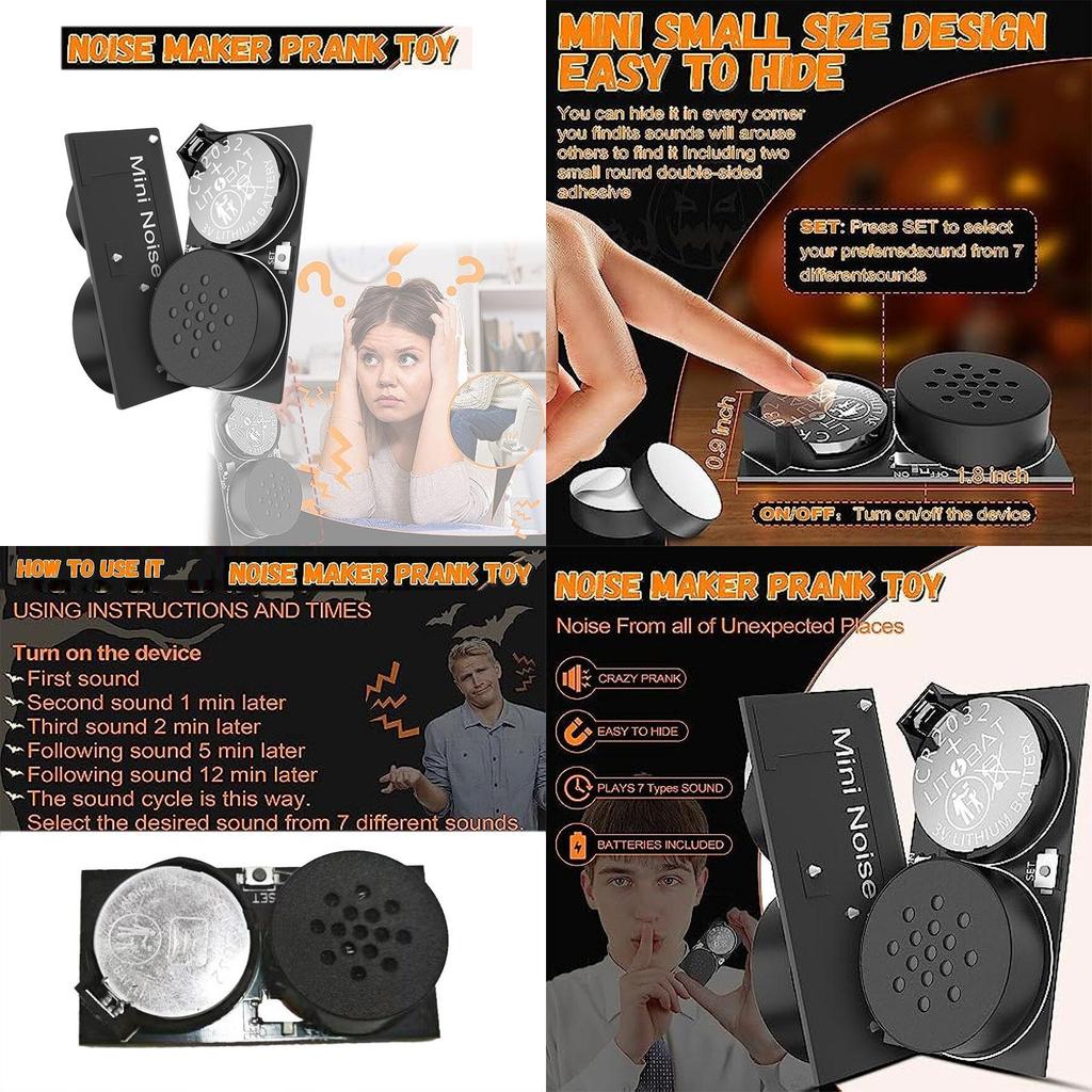 Halloween Prank Toy Mini Noise Maker Metal Material Create Pranks