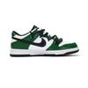 Nike Dunk Abrasion Resistant Low Top Skateboard Shoes Unisex Black Green HF5441-100(Team970-)