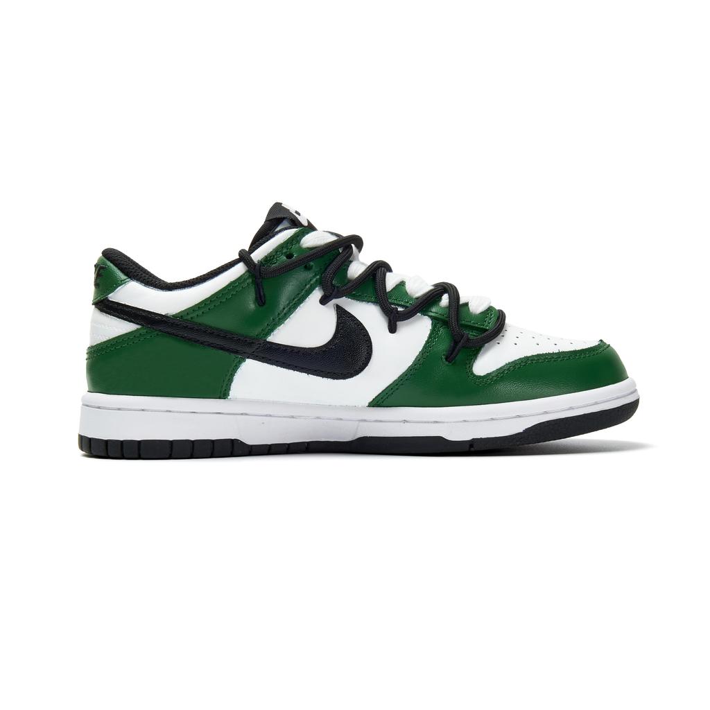 Nike Dunk Abrasion Resistant Low Top Skateboard Shoes Unisex Black Green HF5441-100(Team970-)