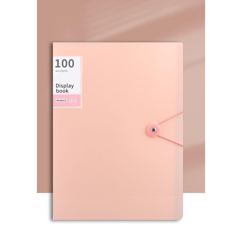 Složka na dokumenty A4 s 60 kapsami, Vhodná pro ukládání dokumentů formátu A4, jako jsou testy, Vysoká průhlednost a voděodolná