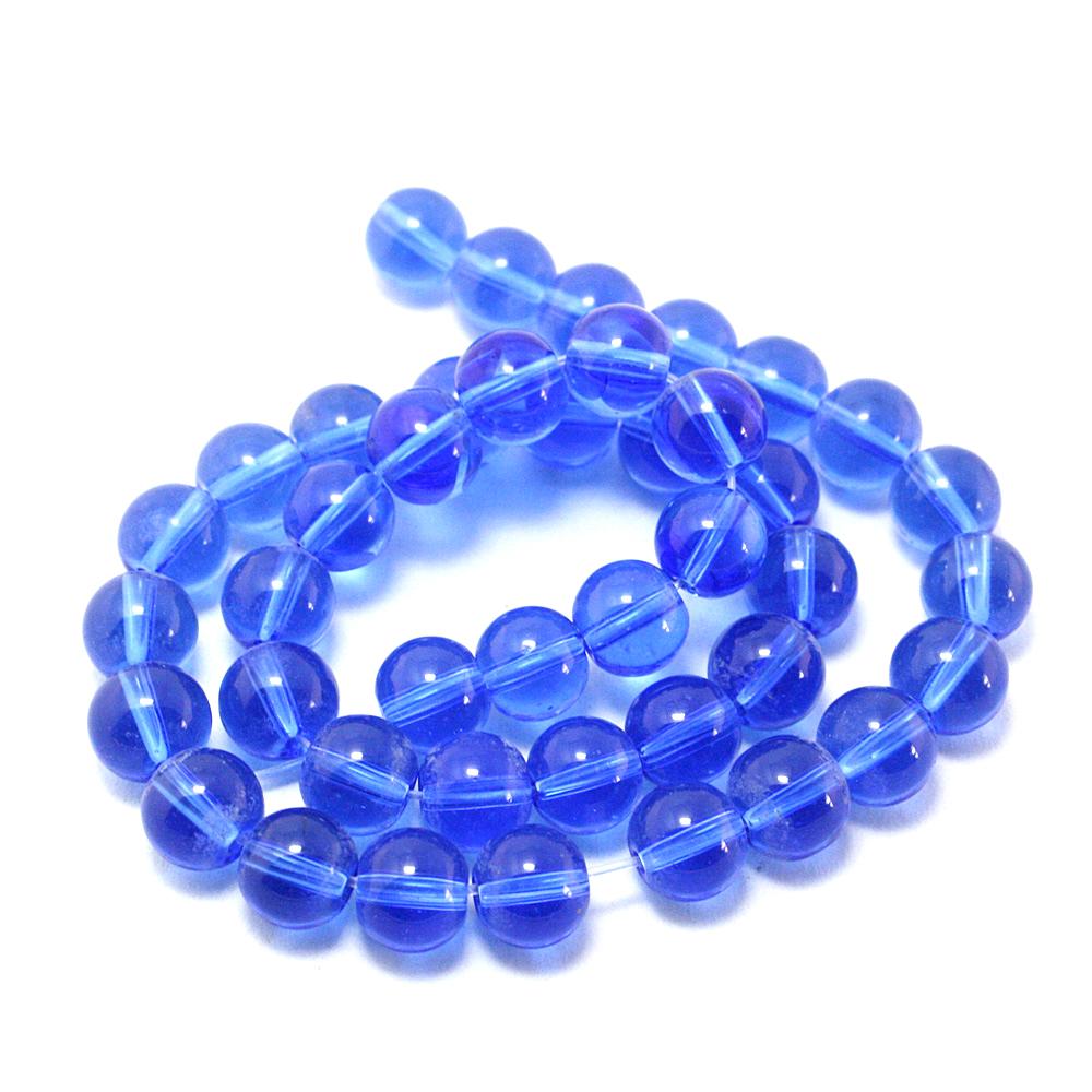 

29-75шт стеклянные круглые бусины для изготовления ювелирных изделий DIY браслет-ожерелье 8mm 40pcs