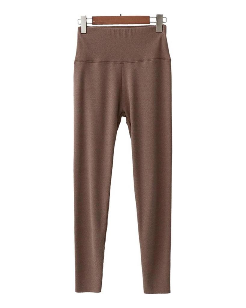 Damskie jesienno-zimowe legginsy German Velvet Slim Fit Warm High Waist Cinched