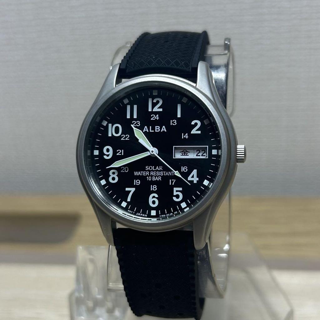 [USED] Seiko Alba AEFD557 Solar Military Watch