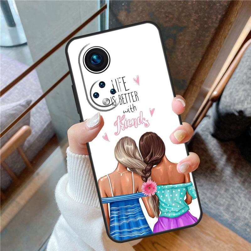 Best Friends BFF Matching For Honor Magic 8 Pro 5 6 7 Lite Case Cover For Honor 90 70 50 400 200 X8a X8b X9a X9b X9c
