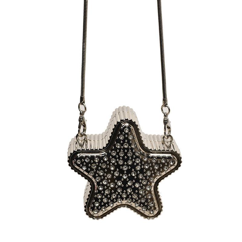 Chic Street Style Five Pointed Star Crossbody Bag For Fashion Conscious Women With Unique Design