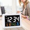 Large LCD Screen Alarm Time Calendar Temperature Display Modern Home Bedroom Office Decoration Supplies Digital Alarm Clock