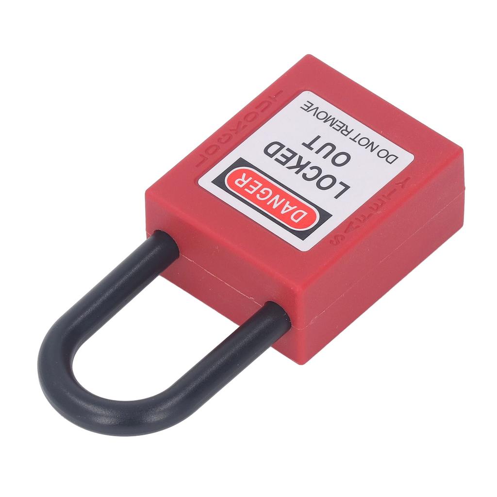 38mm Zámek Lockout Tagout Nylonový Konstruovaný Prachotěsný Bezpečný Visiací zámek s Izolovanou Energií se 2 Klíči