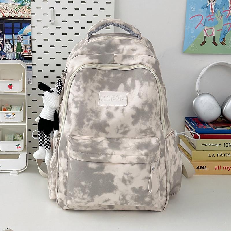 Backpack Nylon Fashionable With Letter Print Design For College Travel And