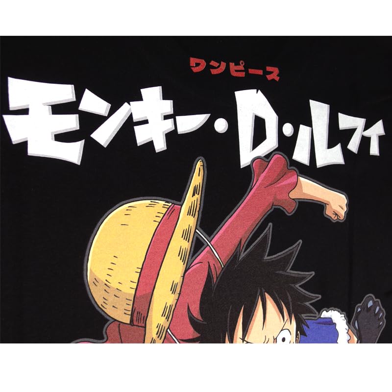 EVERSOUL ONE PIECE Short Straw Hat Character Size M T-Shirt, Sleeve, LUFFY, Sanji, Luffy, Chopper, Nami, Pirates, Zoro, Merchandise, Anime, Men's,