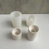 DIY Cylindrical Candlestick Mould Non Stick Candle Holder Gypsum Mold Long/Short Candlesticks Silicone Mold Home Decors