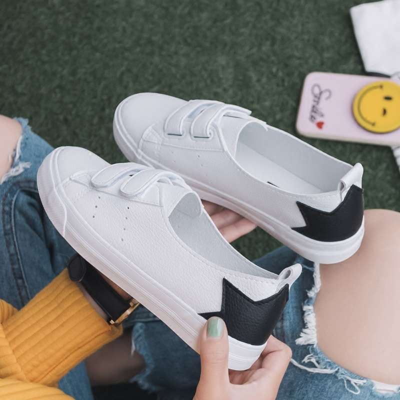 2025 summer new breathable little white shoes women's versatile Korean version lazy shallow mouth canvas shoes women's shoes casual white shoes