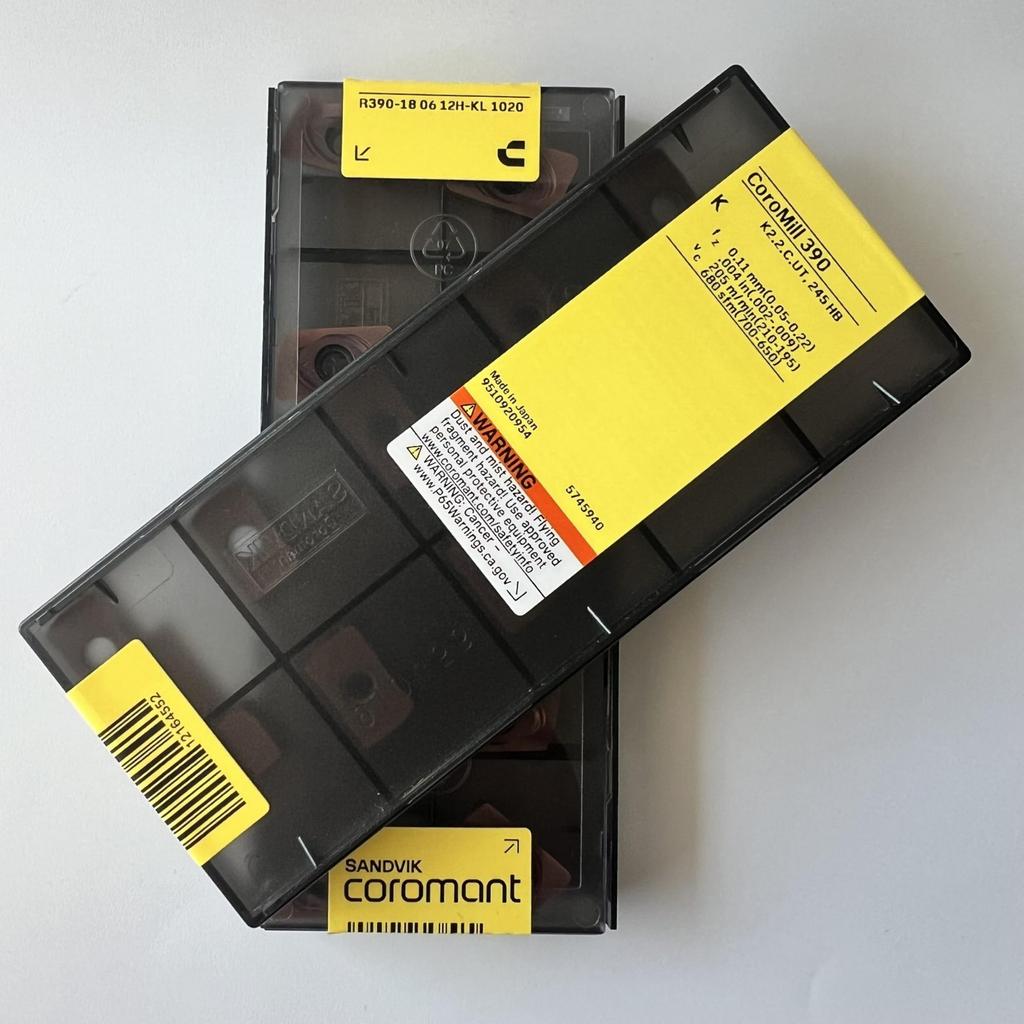 SANDVIK / R390-180612H-KL 1020 / Original Swedish hard alloy blade 10 Pcs