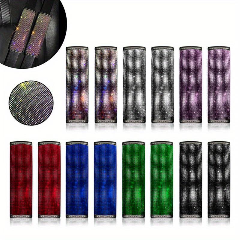 1Pcs Bling Car Seat Belt Ornament Rhinestone Shoulder Pads Shoulder Protector Pad Cover Cushion Car Accessories for Women