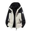 Men Women 3-in-1 Waterproof Windproof Hiking Jacket With Fleece Inner Layer Winter Outdoor Mountaineering