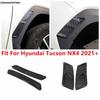 Side Air Flow Fender Panel Decoration Protection Cover Trim For Hyundai Tucson NX4  - 2026 Chrome Accessories Exterior Kit