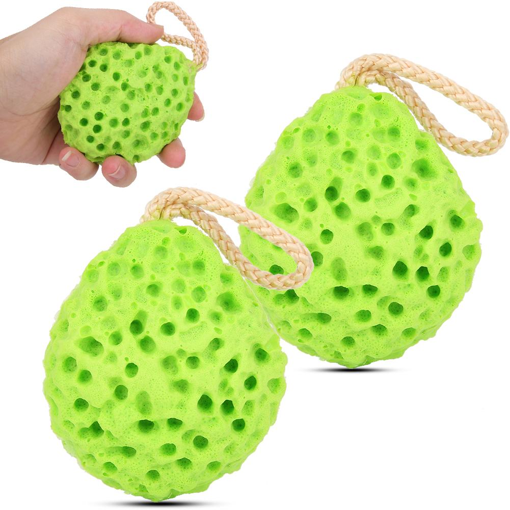 2 Pcs Baby Infant Bath Sponge Rub Body Soft Bath Scrubber Child Shower Foaming